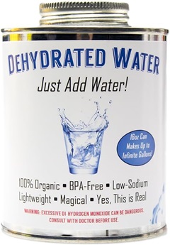 Dehydrated Water - unusual canned foods