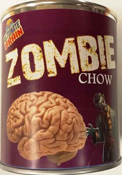 Canned Brains, Zombie Chow - strange canned food